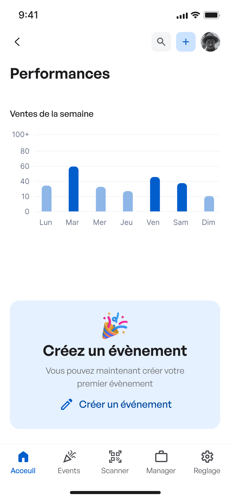 Preview Evenköo Manager App